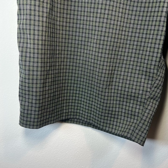 Adidas Mens 11" Golf Shorts Green Plaid Flat Front Lightweight Preppy Outdoor 40 - Picture 4 of 13